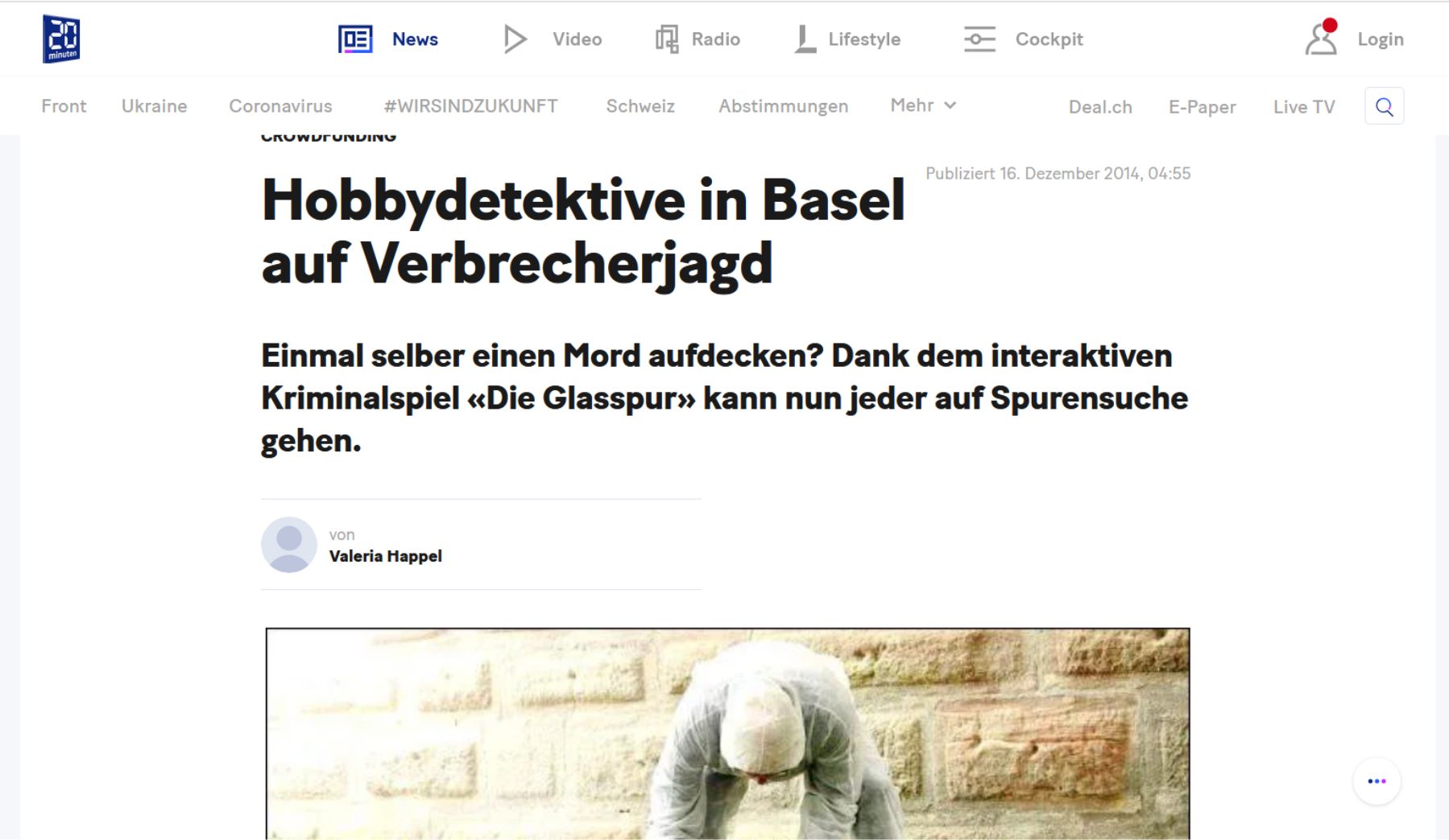 Bild des Zeitungsartikel 'Hobbydetektive in Basel auf Verbrecherjagd'
