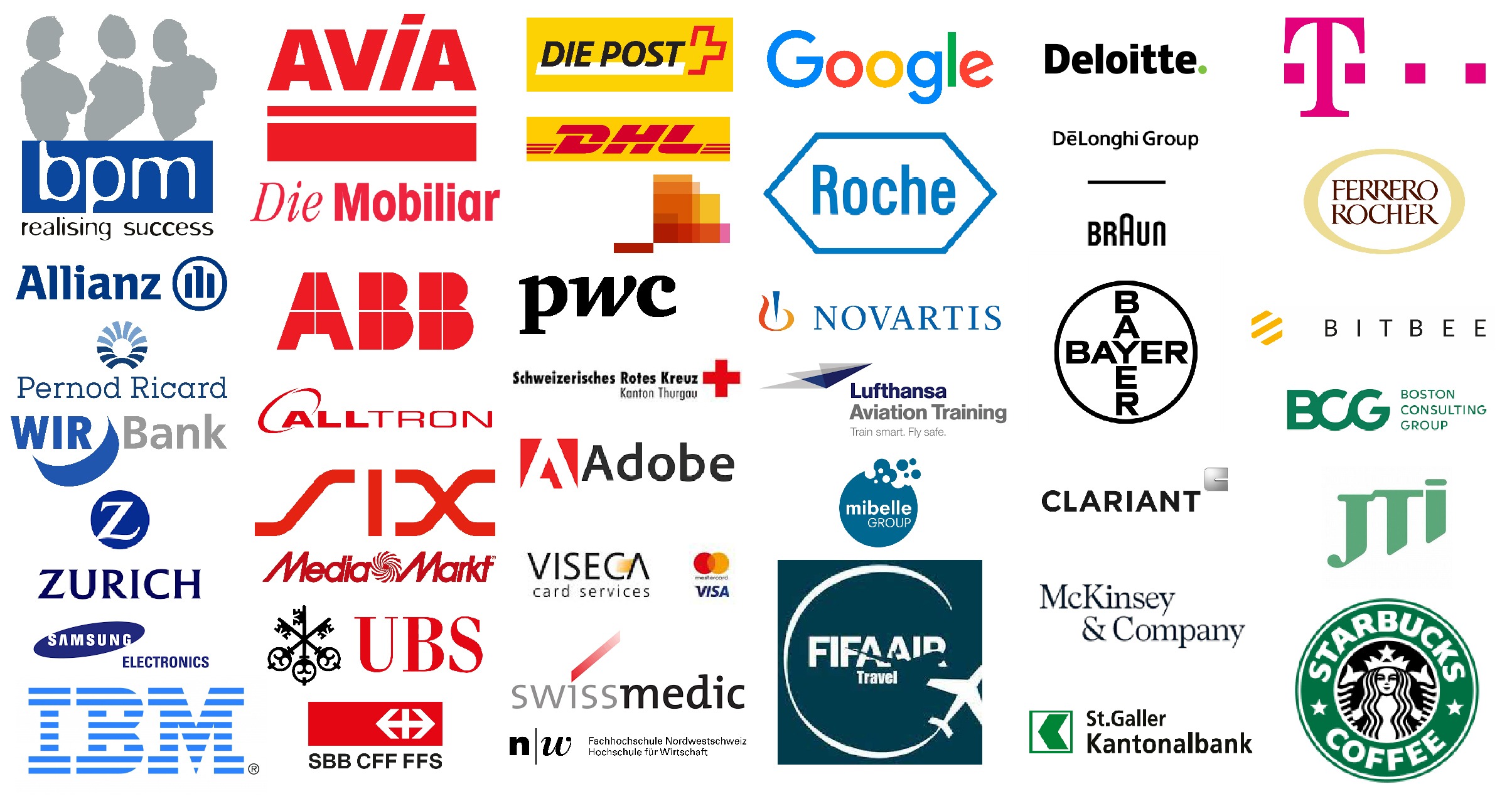 Logos der Firmen mit denen Stadt-Krimi bereits zusammen gearbeitet hat.